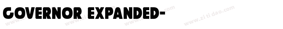 Governor Expanded字体转换